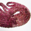 16 inches So Gorgeous Sparkle - PINK TOURMALINE - Natural Shaded Micro Faceted Rondell Beads size 2.5 - 3 mm approx